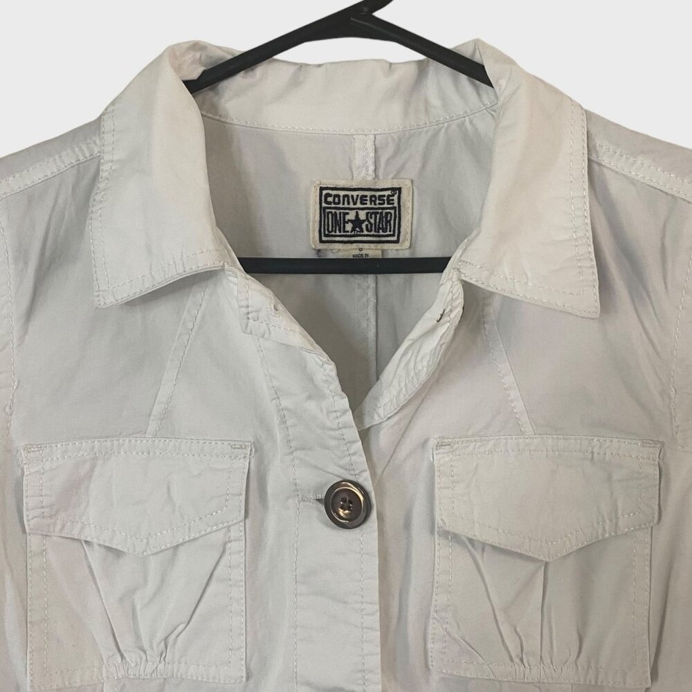 Converse Button-Up Utility Cargo Jacket Women's S… - image 5